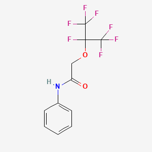 2-[(1,1,1,2,3,3,3-Heptafluoropropan-2-yl)oxy]-N-phenylacetamide