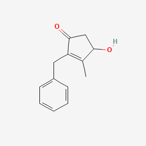 2-Benzyl-4-hydroxy-3-methylcyclopent-2-en-1-one