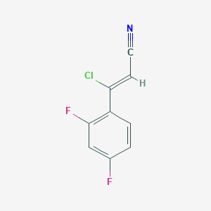 (Z)-3-Chloro-3-(2,4-difluorophenyl)acrylonitrile