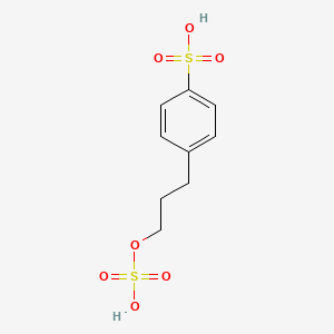 4-[3-(Sulfooxy)propyl]benzene-1-sulfonic acid