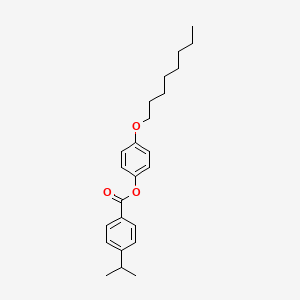 molecular formula C24H32O3 B14518465 4-(Octyloxy)phenyl 4-(propan-2-yl)benzoate CAS No. 62716-94-3