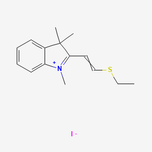 2-[2-(Ethylsulfanyl)ethenyl]-1,3,3-trimethyl-3H-indol-1-ium iodide