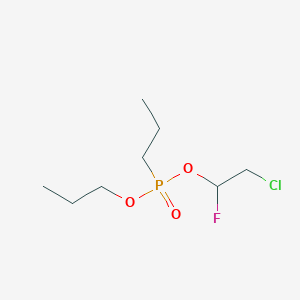 2-Chloro-1-fluoroethyl propyl propylphosphonate