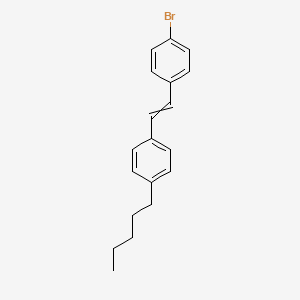 1-Bromo-4-[2-(4-pentylphenyl)ethenyl]benzene