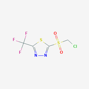 2-(Chloromethanesulfonyl)-5-(trifluoromethyl)-1,3,4-thiadiazole