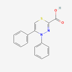 molecular formula C16H12N2O2S B14518569 4,5-Diphenyl-4H-1,3,4-thiadiazine-2-carboxylic acid CAS No. 62472-98-4