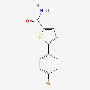 molecular formula C11H8BrNOS B14518584 5-(4-Bromophenyl)thiophene-2-carboxamide CAS No. 62404-29-9