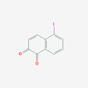 molecular formula C10H5IO2 B14518616 5-Iodonaphthalene-1,2-dione CAS No. 62784-51-4