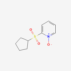 2-(Cyclopentanesulfonyl)-1-oxo-1lambda~5~-pyridine