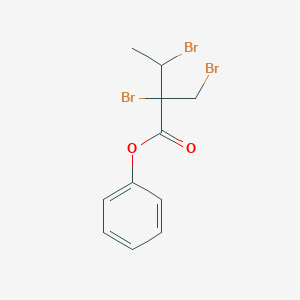 Phenyl 2,3-dibromo-2-(bromomethyl)butanoate