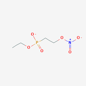 molecular formula C4H9NO6P- B14518629 Ethyl [2-(nitrooxy)ethyl]phosphonate CAS No. 62514-94-7