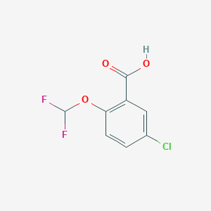 molecular formula C8H5ClF2O3 B1451864 5-Chloro-2-(difluoromethoxy)benzoic acid CAS No. 773869-44-6