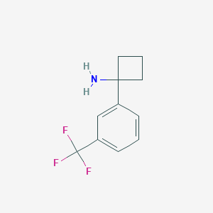 molecular formula C11H12F3N B1451866 1-[3-(Trifluoromethyl)phenyl]cyclobutan-1-amine CAS No. 1094218-35-5