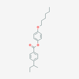 molecular formula C23H30O3 B14518660 4-(Hexyloxy)phenyl 4-(butan-2-yl)benzoate CAS No. 62717-00-4