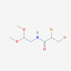 molecular formula C7H13Br2NO3 B14518679 2,3-Dibromo-N-(2,2-dimethoxyethyl)propanamide CAS No. 62479-90-7