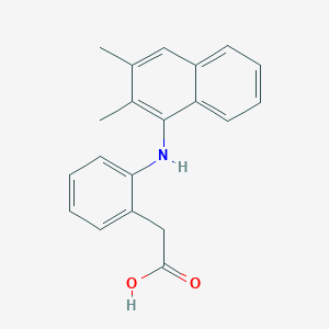 {2-[(2,3-Dimethylnaphthalen-1-yl)amino]phenyl}acetic acid