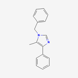 molecular formula C17H16N2 B14518704 1-Benzyl-4-phenyl-5-methylimidazole CAS No. 62575-50-2