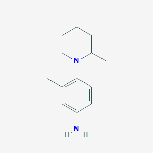 molecular formula C13H20N2 B1451872 3-Methyl-4-(2-methyl-1-piperidinyl)aniline CAS No. 1094544-19-0