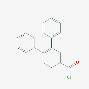 molecular formula C19H17ClO B14518720 3,4-Diphenylcyclohex-3-ene-1-carbonyl chloride CAS No. 62543-96-8