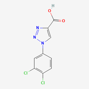 molecular formula C9H5Cl2N3O2 B1451873 1-(3,4-Dichlorophenyl)-1H-1,2,3-triazole-4-carboxylic acid CAS No. 1094673-43-4