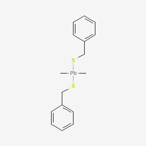 Bis(benzylsulfanyl)(dimethyl)plumbane