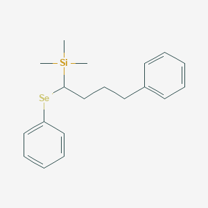 molecular formula C19H26SeSi B14518768 Trimethyl[4-phenyl-1-(phenylselanyl)butyl]silane CAS No. 62418-57-9