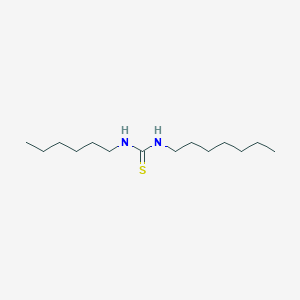 molecular formula C14H30N2S B14518800 N-Heptyl-N'-hexylthiourea CAS No. 62552-12-9