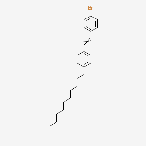 molecular formula C25H33Br B14518816 1-Bromo-4-[2-(4-undecylphenyl)ethenyl]benzene CAS No. 62856-40-0