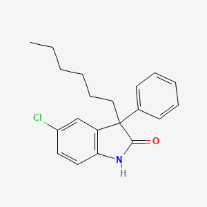 5-Chloro-3-hexyl-3-phenyl-1,3-dihydro-2H-indol-2-one