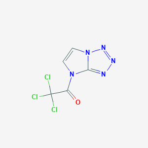 2,2,2-Trichloro-1-(4H-imidazo[1,2-d]tetrazol-4-yl)ethan-1-one