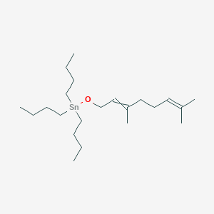 Tributyl[(3,7-dimethylocta-2,6-dien-1-YL)oxy]stannane