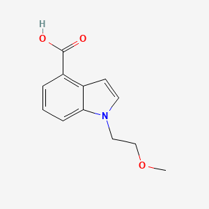 molecular formula C12H13NO3 B1451888 1-(2-甲氧基乙基)-1H-吲哚-4-羧酸 CAS No. 1096306-76-1