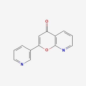 molecular formula C13H8N2O2 B14518902 2-(Pyridin-3-yl)-4H-pyrano[2,3-b]pyridin-4-one CAS No. 62838-71-5