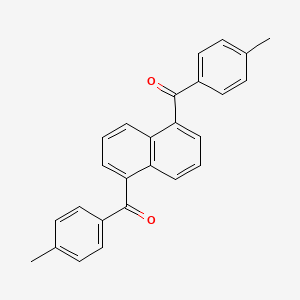 (Naphthalene-1,5-diyl)bis[(4-methylphenyl)methanone]