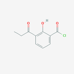 2-Hydroxy-3-propanoylbenzoyl chloride