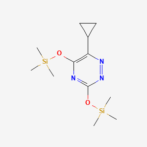 6-Cyclopropyl-3,5-bis[(trimethylsilyl)oxy]-1,2,4-triazine