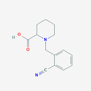 molecular formula C14H16N2O2 B1451898 1-(2-氰基苄基)哌啶-2-羧酸 CAS No. 1218096-48-0