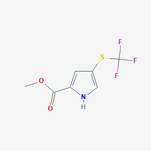 Methyl 4-[(trifluoromethyl)sulfanyl]-1H-pyrrole-2-carboxylate