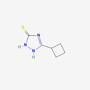 molecular formula C6H9N3S B1451903 5-Cyclobutyl-1H-1,2,4-triazole-3-thiol CAS No. 1097794-73-4