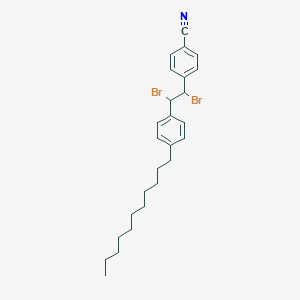 4-[1,2-Dibromo-2-(4-undecylphenyl)ethyl]benzonitrile