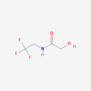 molecular formula C4H6F3NO2 B1451910 2-hydroxy-N-(2,2,2-trifluoroethyl)acetamide CAS No. 1153759-00-2