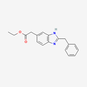 Ethyl (2-benzyl-1H-benzimidazol-6-yl)acetate