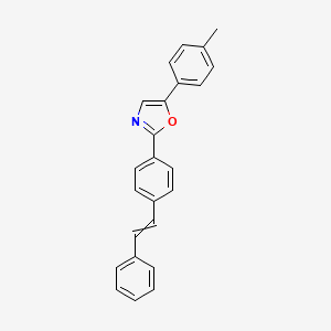 5-(4-Methylphenyl)-2-[4-(2-phenylethenyl)phenyl]-1,3-oxazole