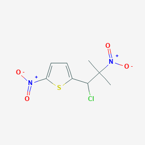 2-(1-Chloro-2-methyl-2-nitropropyl)-5-nitrothiophene