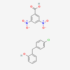 2-[(4-Chlorophenyl)methyl]phenol;3,5-dinitrobenzoic acid