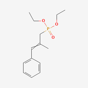 Diethyl (2-methyl-3-phenylprop-2-en-1-yl)phosphonate