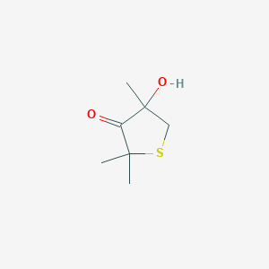 4-Hydroxy-2,2,4-trimethylthiolan-3-one