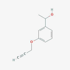 molecular formula C11H12O2 B1451921 1-[3-(Prop-2-yn-1-yloxy)phenyl]ethan-1-ol CAS No. 1156345-49-1