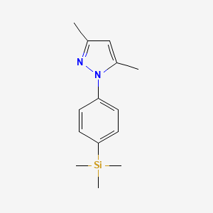 3,5-Dimethyl-1-[4-(trimethylsilyl)phenyl]-1H-pyrazole