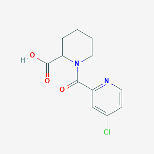 molecular formula C12H13ClN2O3 B1451925 1-[(4-氯-2-吡啶基)羰基]-2-哌啶甲酸 CAS No. 1218724-36-7